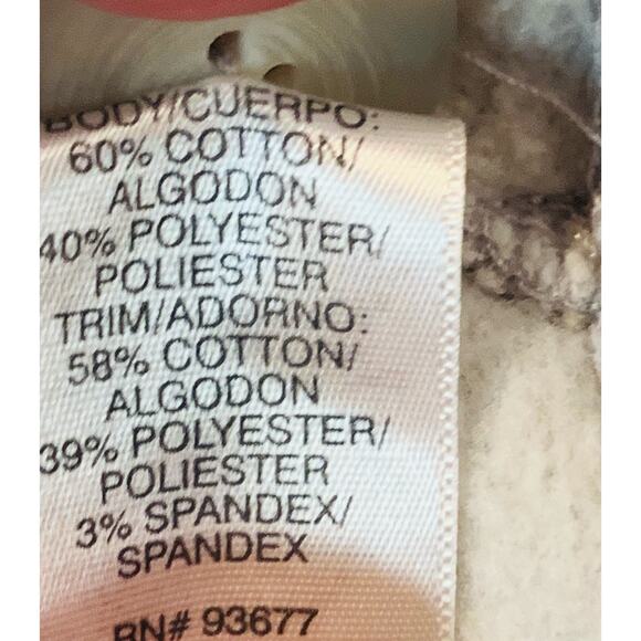 Vintage Sweatshirt Large Womens Gray Pullover Roll Collar Kangaroo Pocket Button - Picture 7 of 10